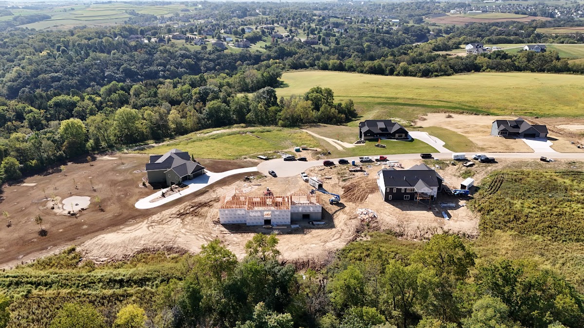 Aerial during construction